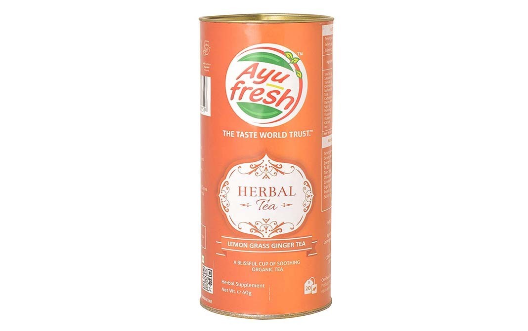 Ayu Fresh Herbal Tea Lemon Grass Ginger Tea   Container  40 grams
